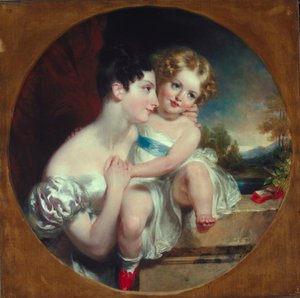 Mor og barn, ca.1840-45